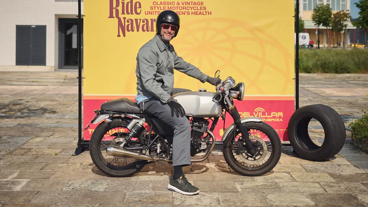 Ruta motera The Distinguished Gentleman's Ride Navarra 2025. PABLO LASAOSA