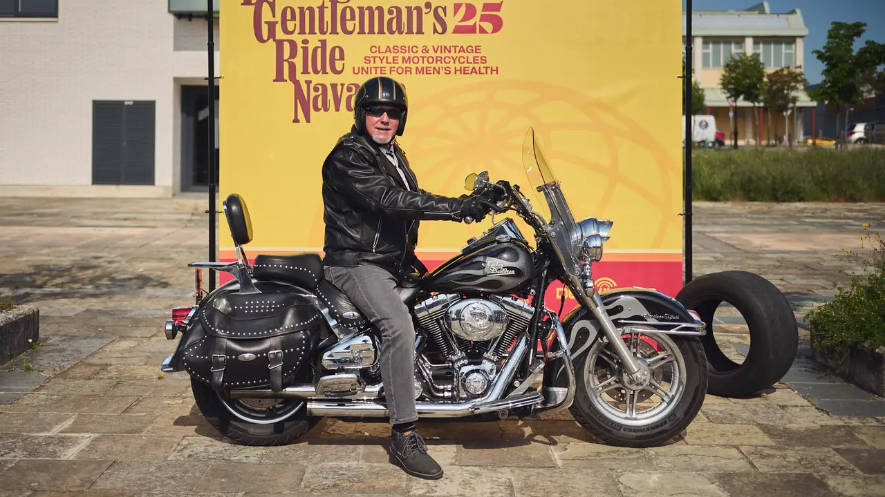 Ruta motera The Distinguished Gentleman's Ride Navarra 2025. PABLO LASAOSA