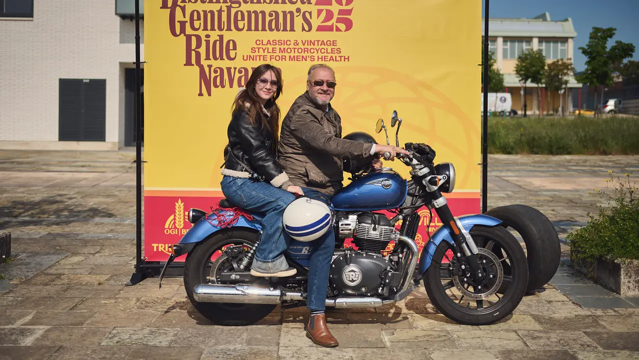Ruta motera The Distinguished Gentleman's Ride Navarra 2025. PABLO LASAOSA