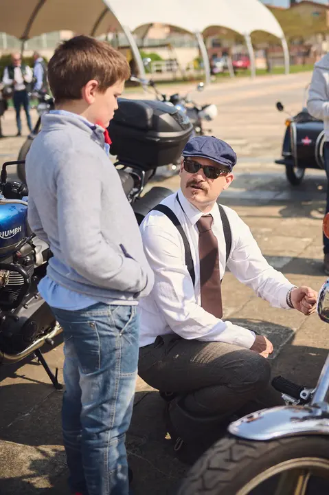 Ruta motera The Distinguished Gentleman's Ride Navarra 2025. PABLO LASAOSA