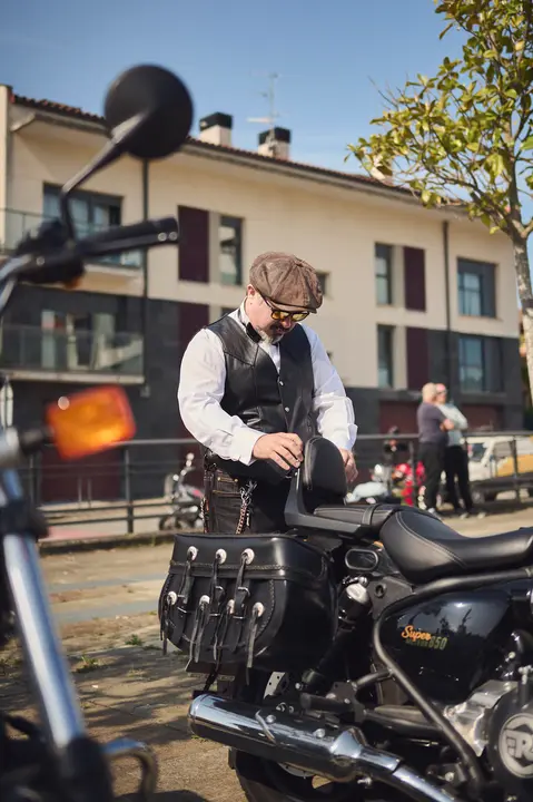Ruta motera The Distinguished Gentleman's Ride Navarra 2025. PABLO LASAOSA