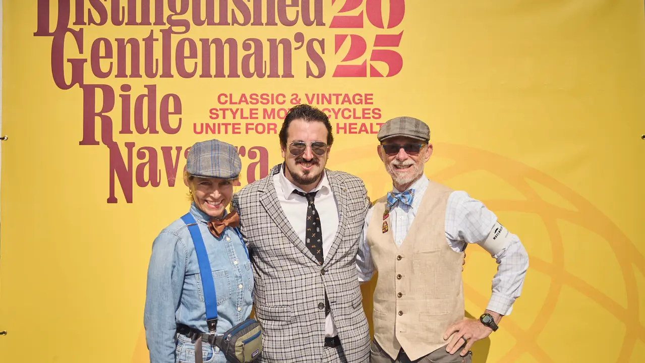 Ruta motera The Distinguished Gentleman's Ride Navarra 2025. PABLO LASAOSA