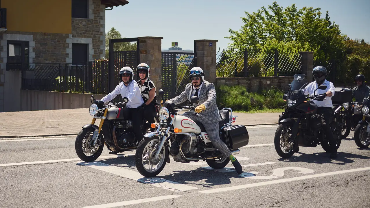Ruta motera The Distinguished Gentleman's Ride Navarra 2025. PABLO LASAOSA