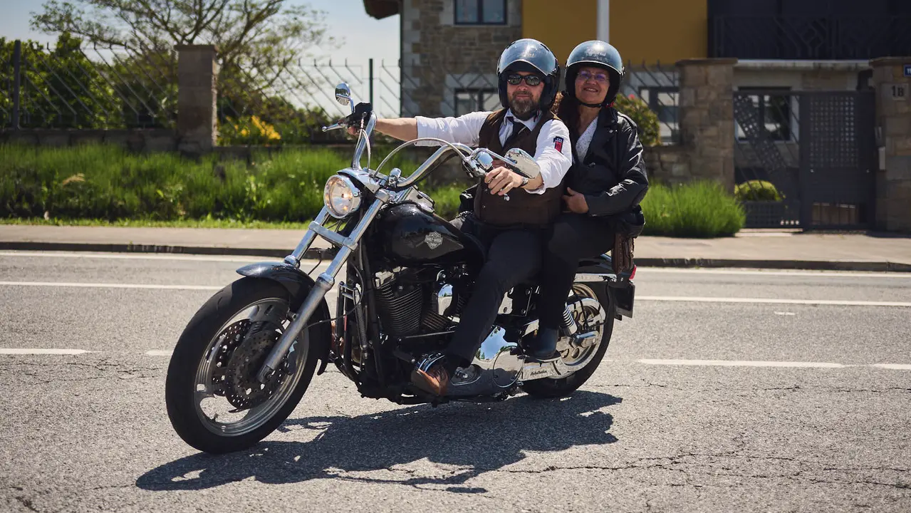 Ruta motera The Distinguished Gentleman's Ride Navarra 2025. PABLO LASAOSA