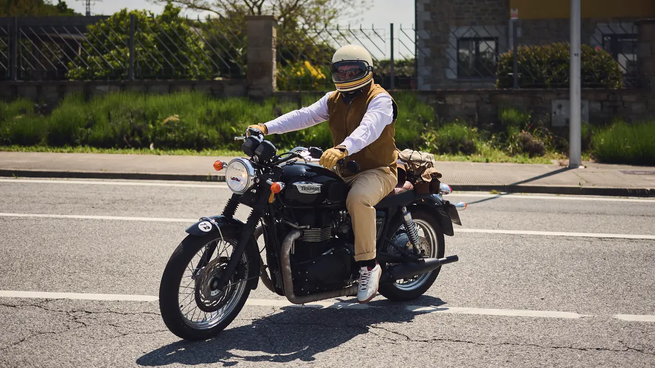 Ruta motera The Distinguished Gentleman's Ride Navarra 2025. PABLO LASAOSA