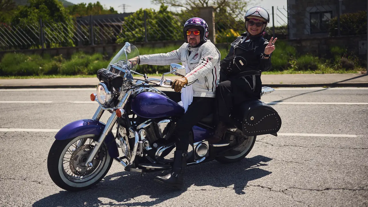 Ruta motera The Distinguished Gentleman's Ride Navarra 2025. PABLO LASAOSA