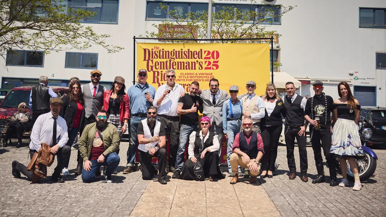 Ruta motera The Distinguished Gentleman's Ride Navarra 2025. PABLO LASAOSA