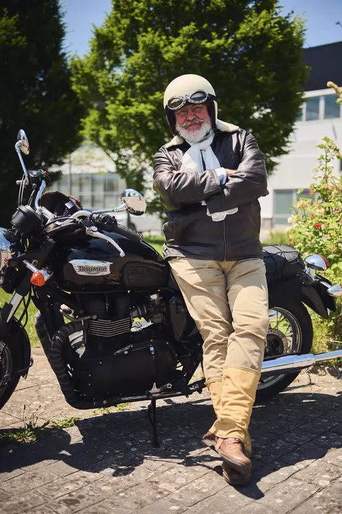 Ruta motera The Distinguished Gentleman's Ride Navarra 2025. PABLO LASAOSA