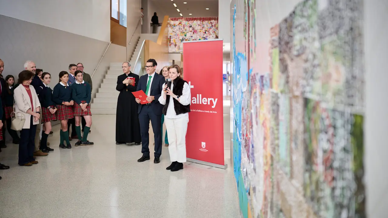 Inauguración de la segunda exposición de + Gallery titulada Spes, una muestra de arte inspirada en el Jubileo. PABLO LASAOSA
