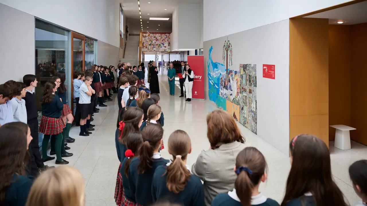 Inauguración de la segunda exposición de + Gallery titulada Spes, una muestra de arte inspirada en el Jubileo. PABLO LASAOSA
