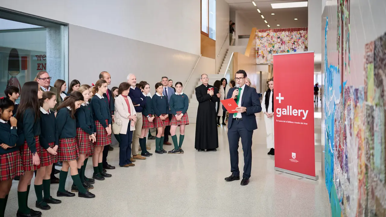 Inauguración de la segunda exposición de + Gallery titulada Spes, una muestra de arte inspirada en el Jubileo. PABLO LASAOSA