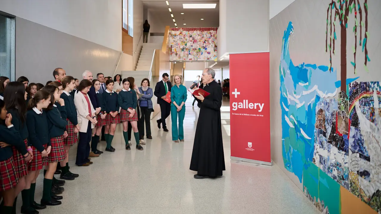 Inauguración de la segunda exposición de + Gallery titulada Spes, una muestra de arte inspirada en el Jubileo. PABLO LASAOSA