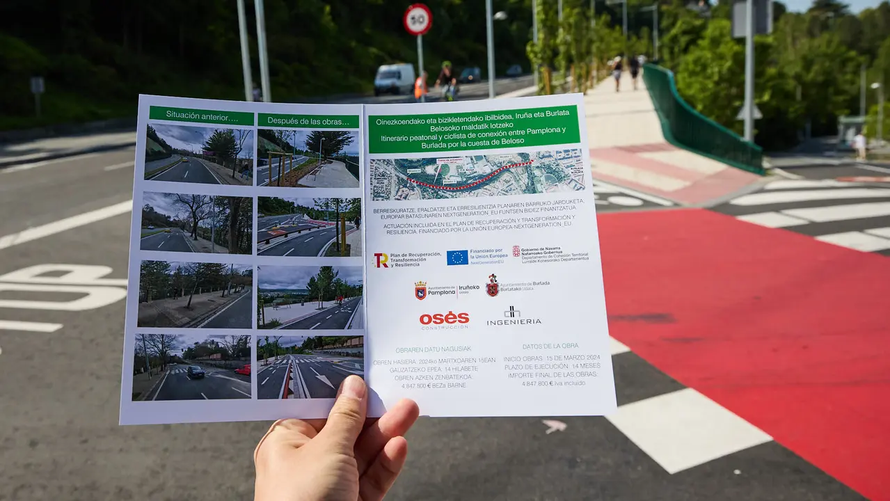 Inauguración del nuevo carril bici de Beloso.