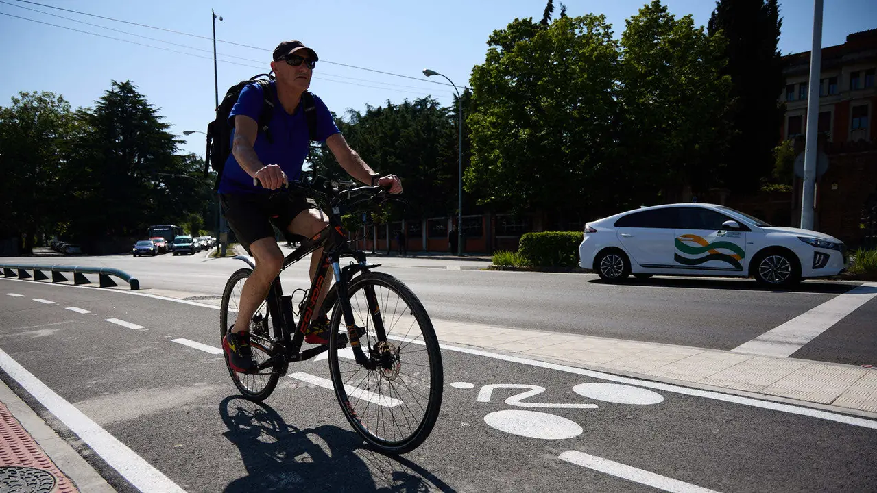 Inauguración del nuevo carril bici de Beloso.