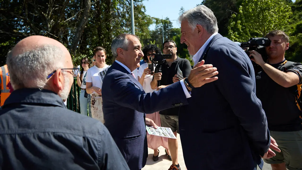 Inauguración del nuevo carril bici de Beloso.