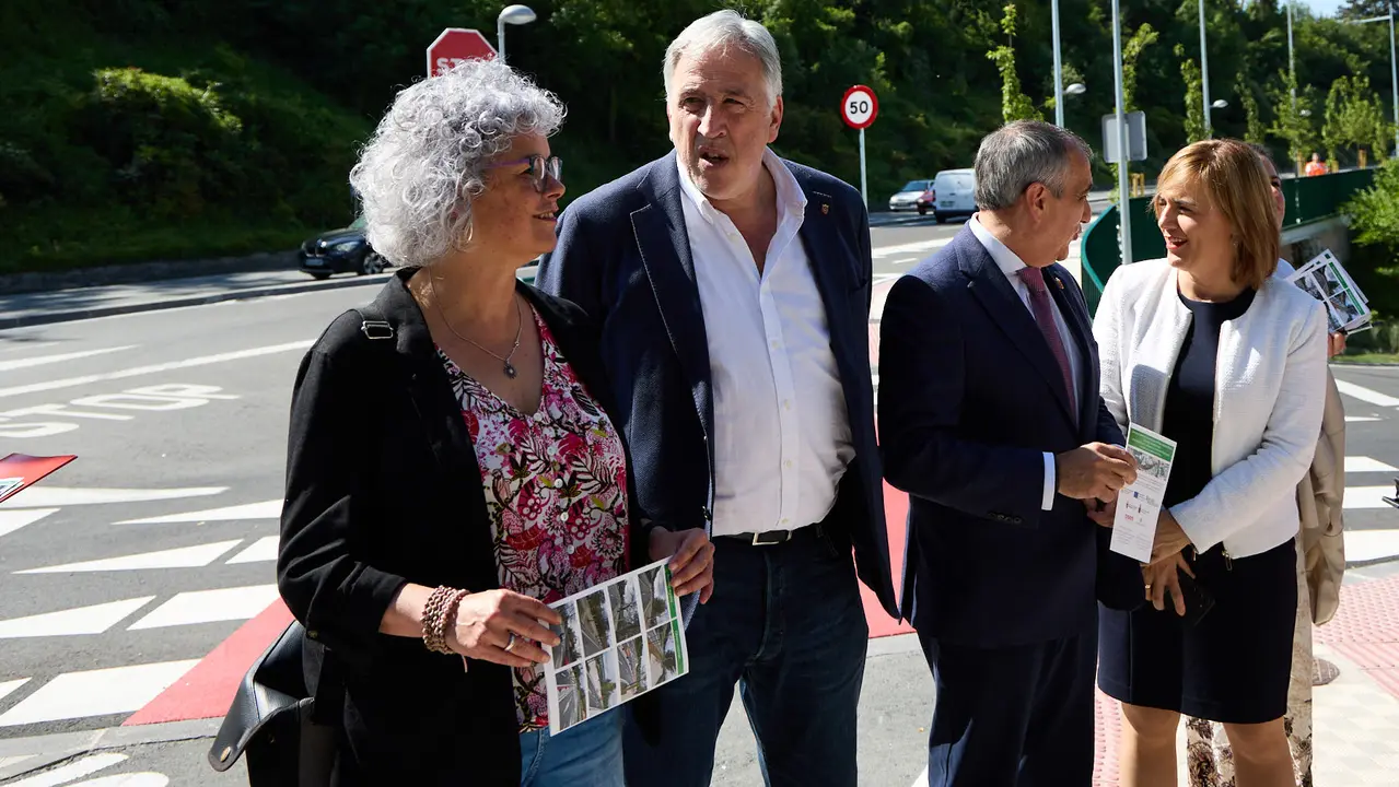 Inauguración del nuevo carril bici de Beloso.