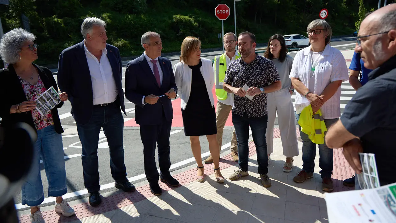 Inauguración del nuevo carril bici de Beloso.