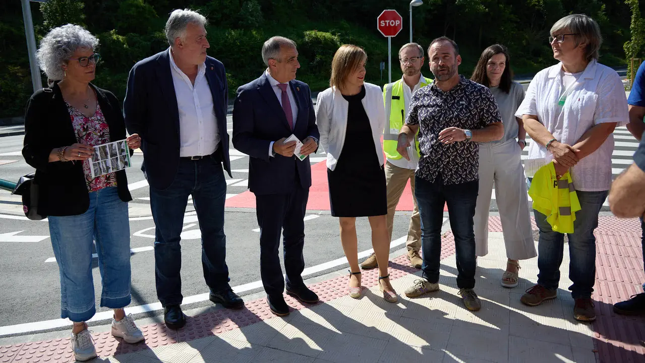 Inauguración del nuevo carril bici de Beloso.
