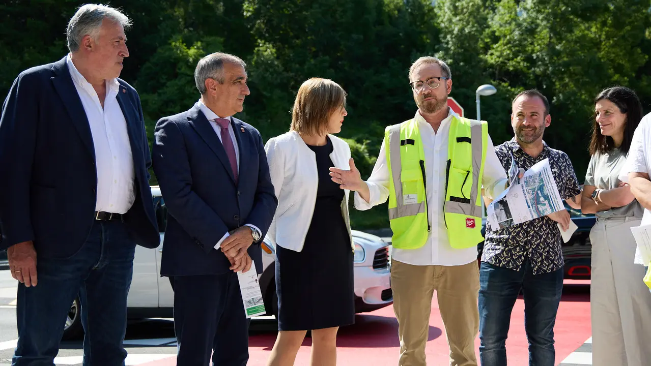 Inauguración del nuevo carril bici de Beloso.