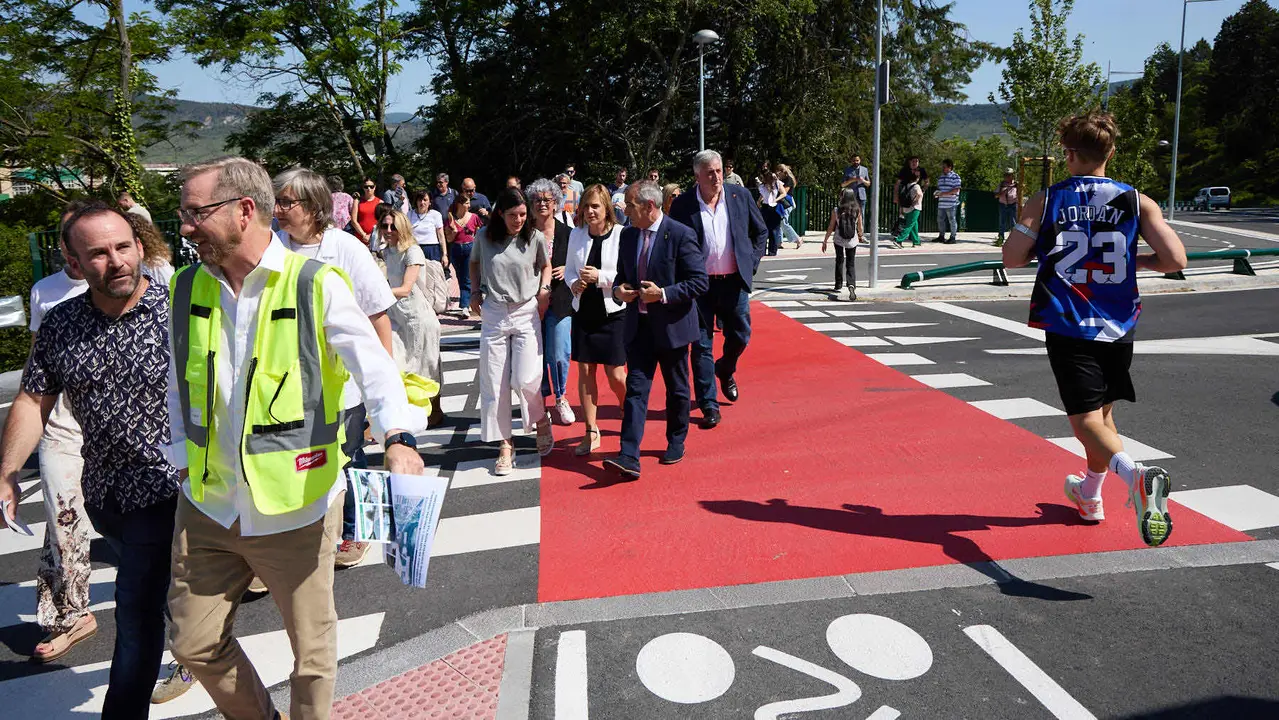 Inauguración del nuevo carril bici de Beloso.