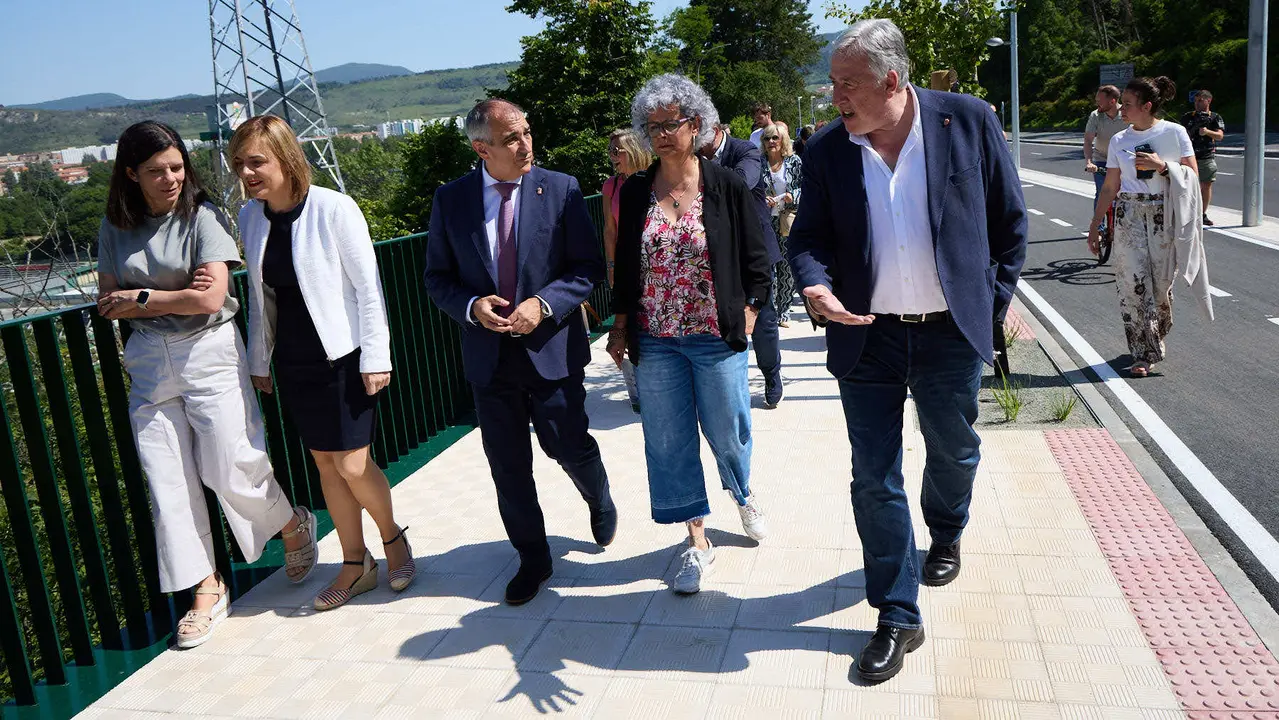 Inauguración del nuevo carril bici de Beloso.