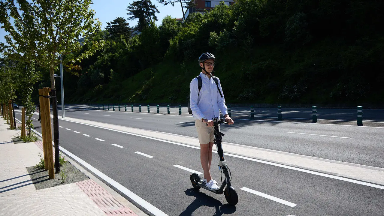 Inauguración del nuevo carril bici de Beloso.