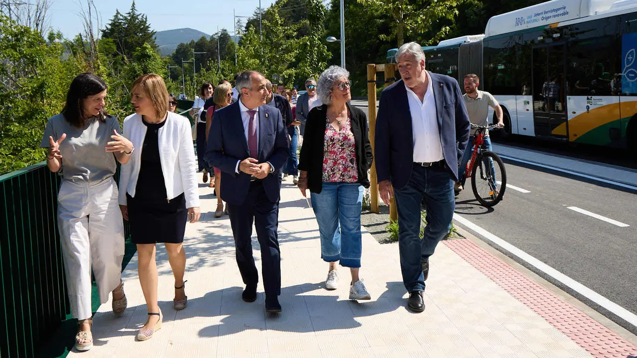 Inauguración del nuevo carril bici de Beloso.