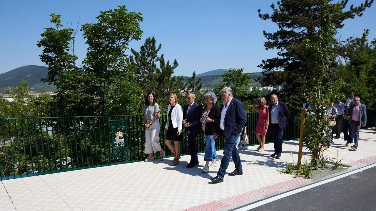 Inauguración del nuevo carril bici de Beloso.