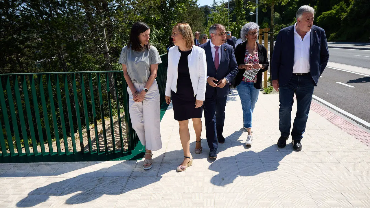Inauguración del nuevo carril bici de Beloso.