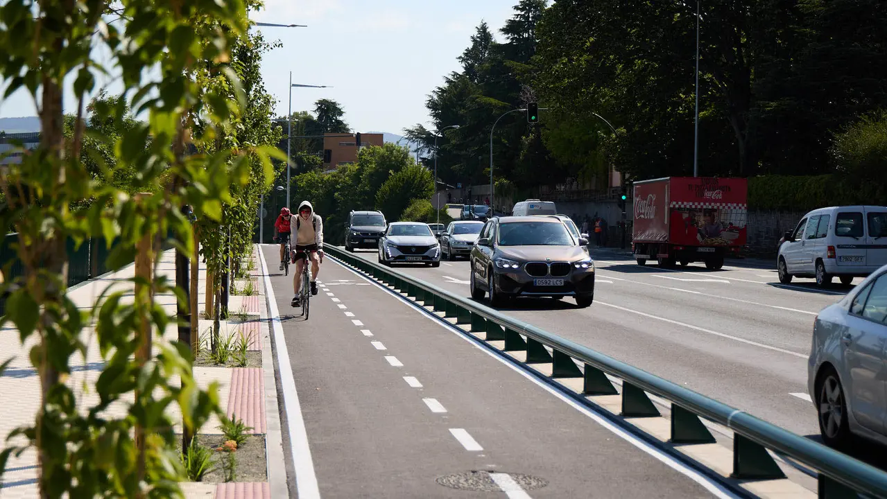 Inauguración del nuevo carril bici de Beloso.