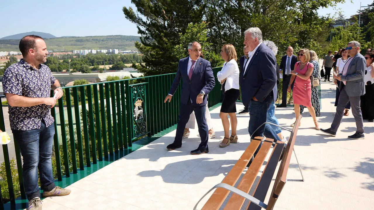 Inauguración del nuevo carril bici de Beloso.