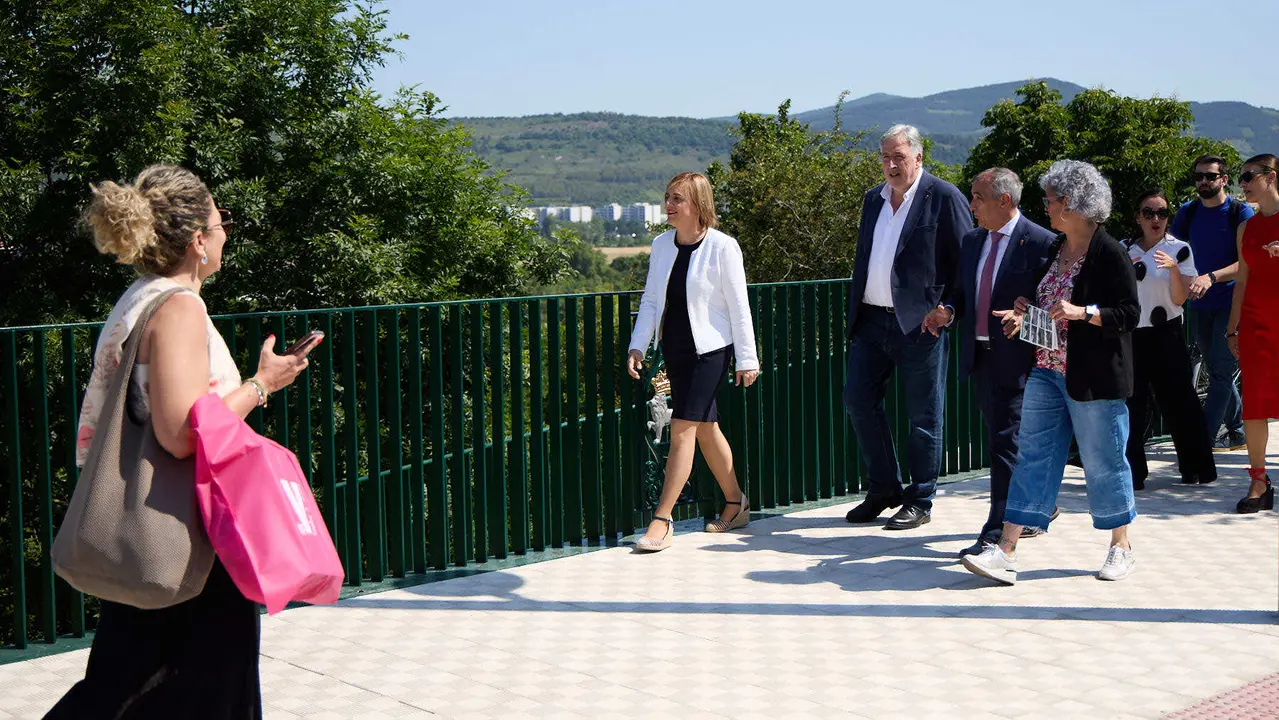Inauguración del nuevo carril bici de Beloso.
