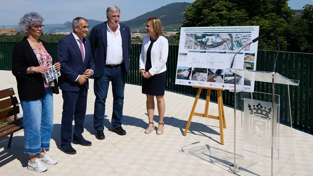 Inauguración del nuevo carril bici de Beloso.