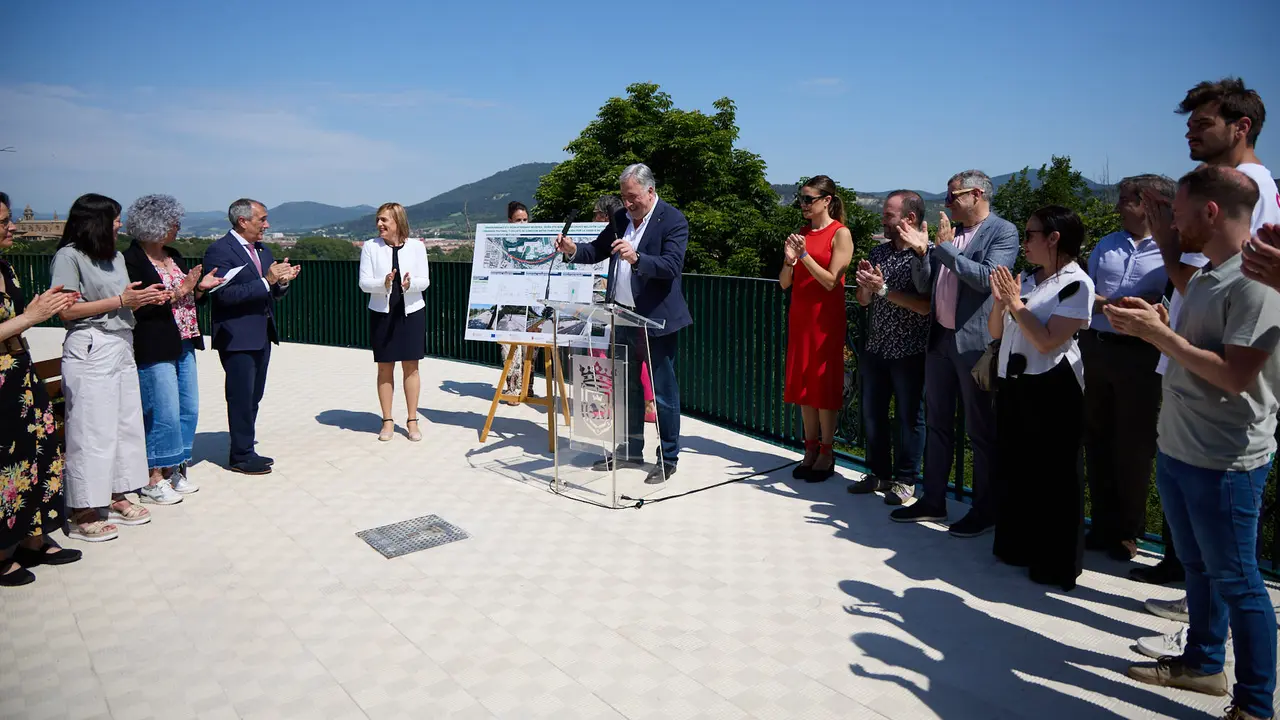 Inauguración del nuevo carril bici de Beloso.