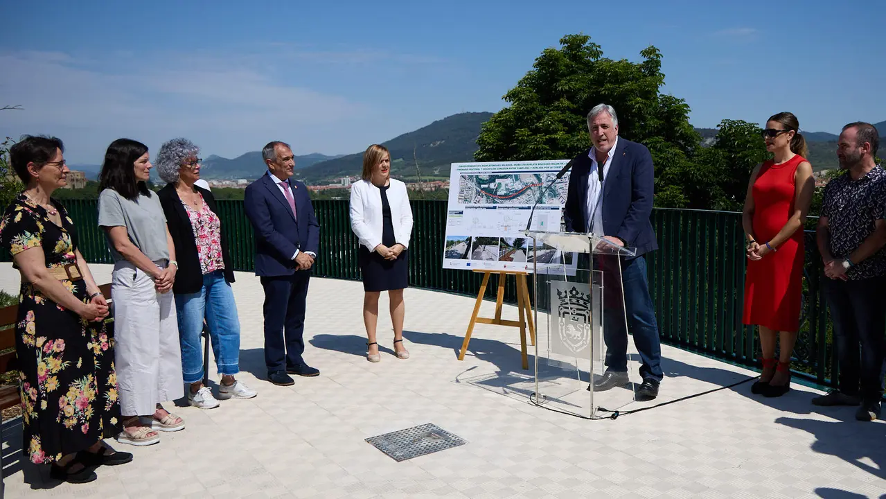 Inauguración del nuevo carril bici de Beloso.