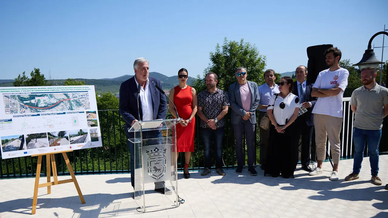 Inauguración del nuevo carril bici de Beloso.