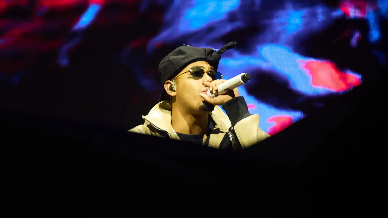 Concierto del cantante puertorriqueño Myke Towers en el Navarra Arena de Pamplona ante más de 13.000 espectadores, dentro de su gira Europe Tour 2025. NAVARRA.COM