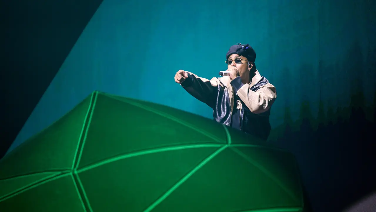 Concierto del cantante puertorriqueño Myke Towers en el Navarra Arena de Pamplona ante más de 13.000 espectadores, dentro de su gira Europe Tour 2025. NAVARRA.COM