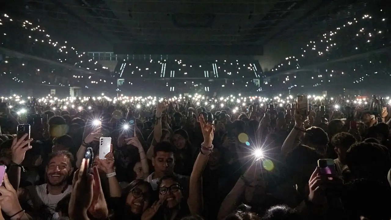 Concierto del cantante puertorriqueño Myke Towers en el Navarra Arena de Pamplona ante más de 13.000 espectadores, dentro de su gira Europe Tour 2025. NAVARRA.COM