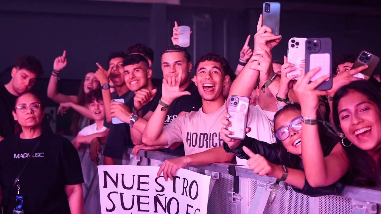 Concierto del cantante puertorriqueño Myke Towers en el Navarra Arena de Pamplona ante más de 13.000 espectadores, dentro de su gira Europe Tour 2025. NAVARRA.COM