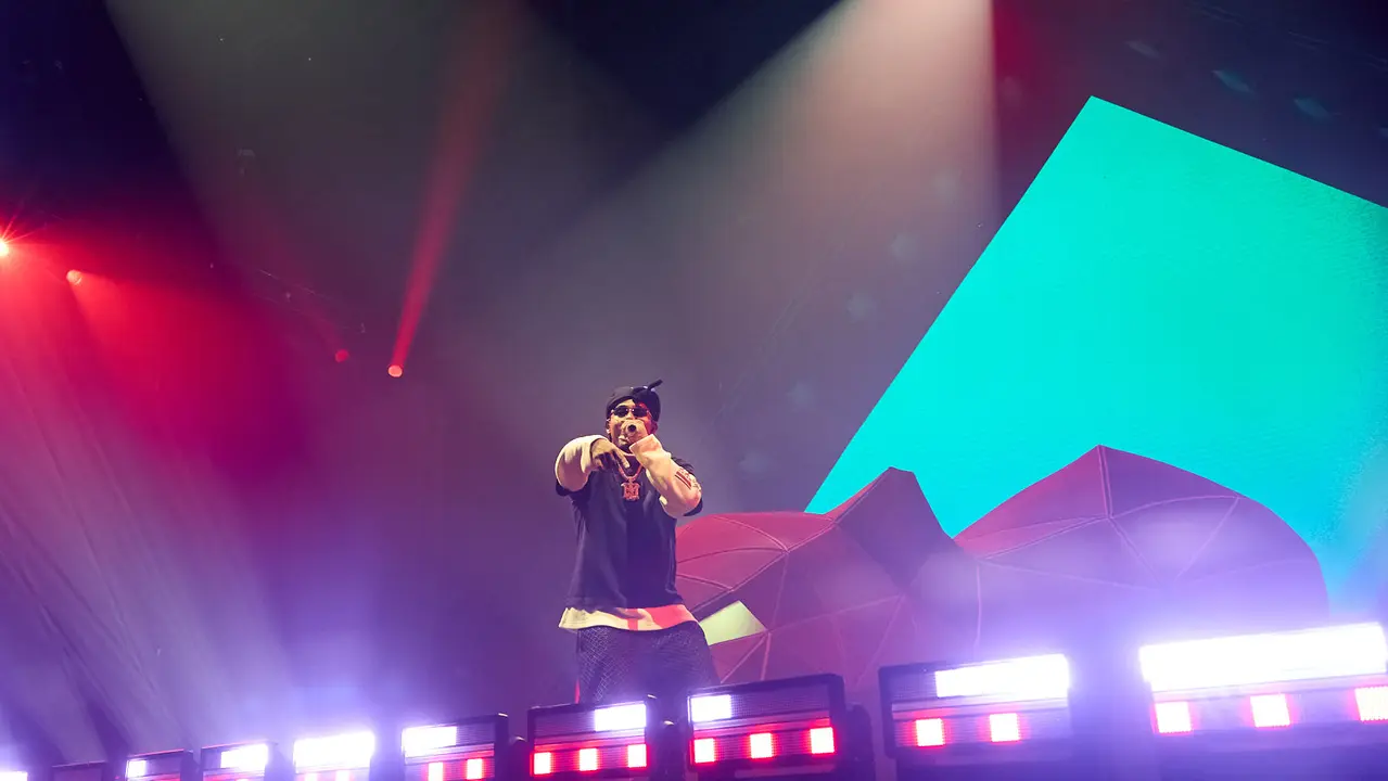 Concierto del cantante puertorriqueño Myke Towers en el Navarra Arena de Pamplona ante más de 13.000 espectadores, dentro de su gira Europe Tour 2025. NAVARRA.COM