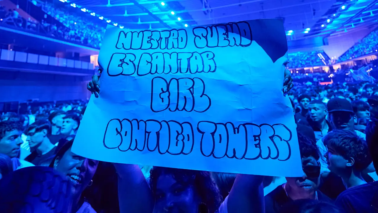 Concierto del cantante puertorriqueño Myke Towers en el Navarra Arena de Pamplona ante más de 13.000 espectadores, dentro de su gira Europe Tour 2025. NAVARRA.COM