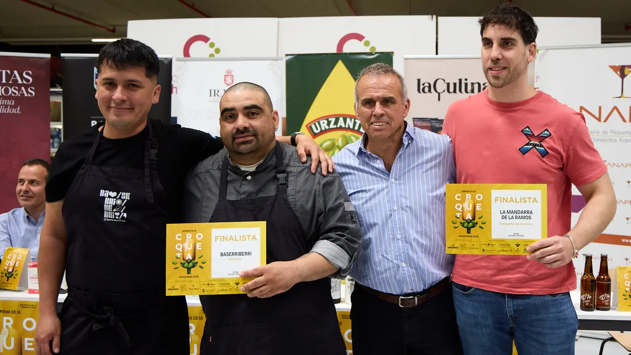 Entrega de premios de la VIII Semana de la Croqueta de Navarra. IÑIGO ALZUGARAY