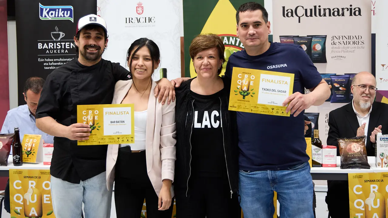 Entrega de premios de la VIII Semana de la Croqueta de Navarra. IÑIGO ALZUGARAY