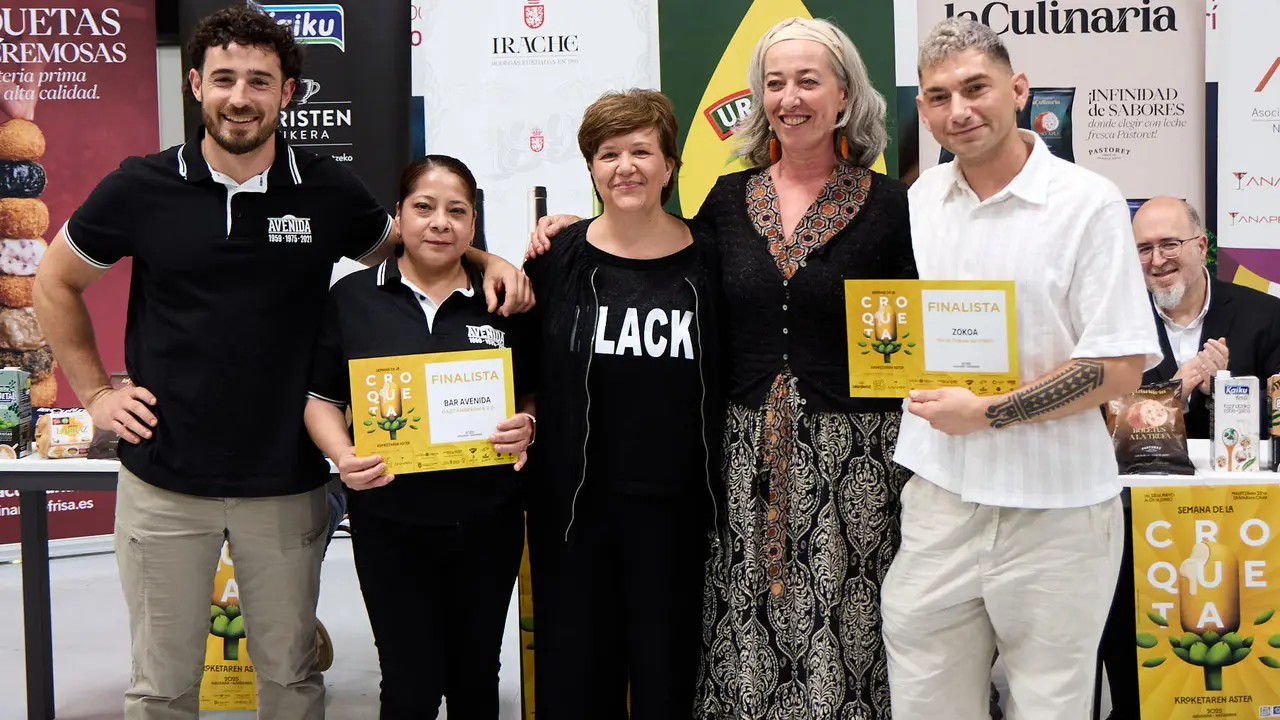 Entrega de premios de la VIII Semana de la Croqueta de Navarra. IÑIGO ALZUGARAY