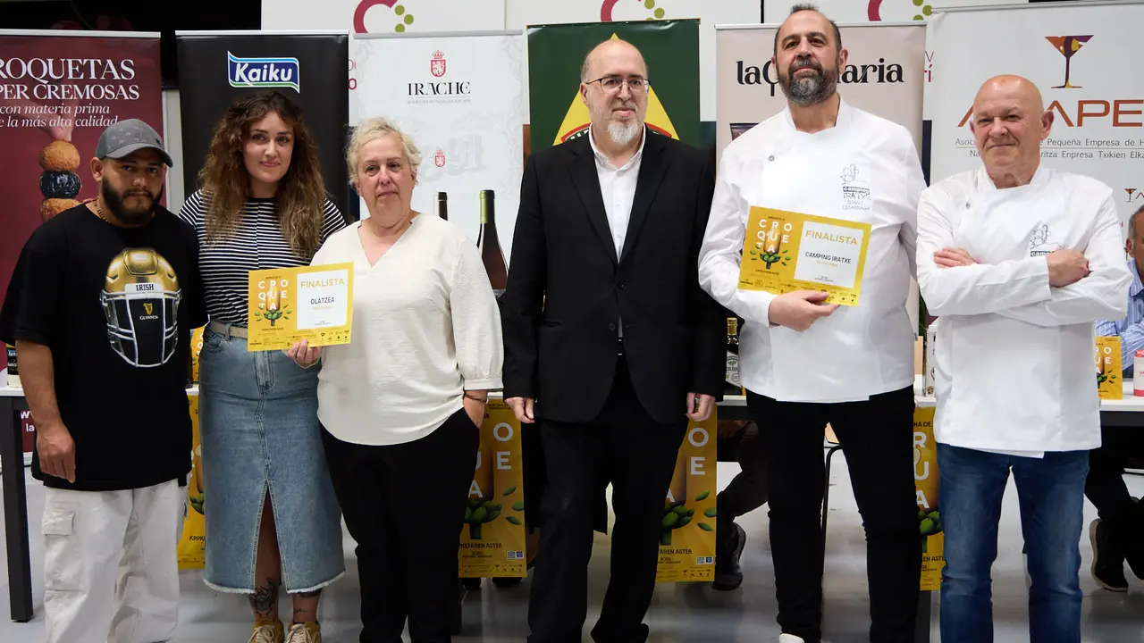 Entrega de premios de la VIII Semana de la Croqueta de Navarra. IÑIGO ALZUGARAY