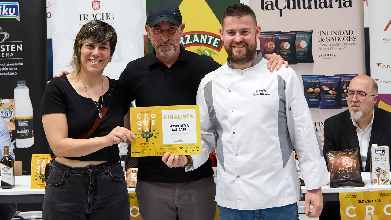 Entrega de premios de la VIII Semana de la Croqueta de Navarra. IÑIGO ALZUGARAY
