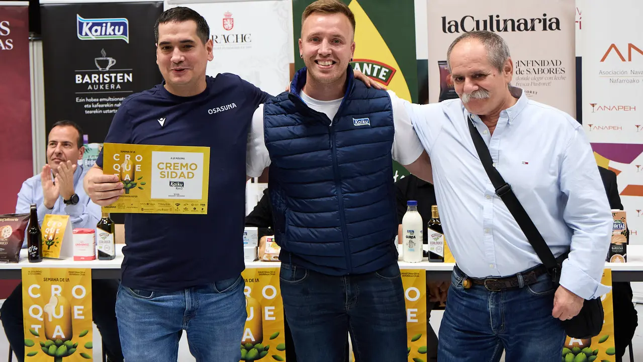 Entrega de premios de la VIII Semana de la Croqueta de Navarra. IÑIGO ALZUGARAY