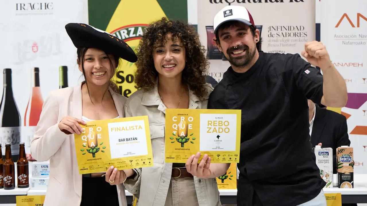 Entrega de premios de la VIII Semana de la Croqueta de Navarra. IÑIGO ALZUGARAY