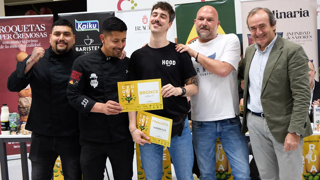 Entrega de premios de la VIII Semana de la Croqueta de Navarra. IÑIGO ALZUGARAY